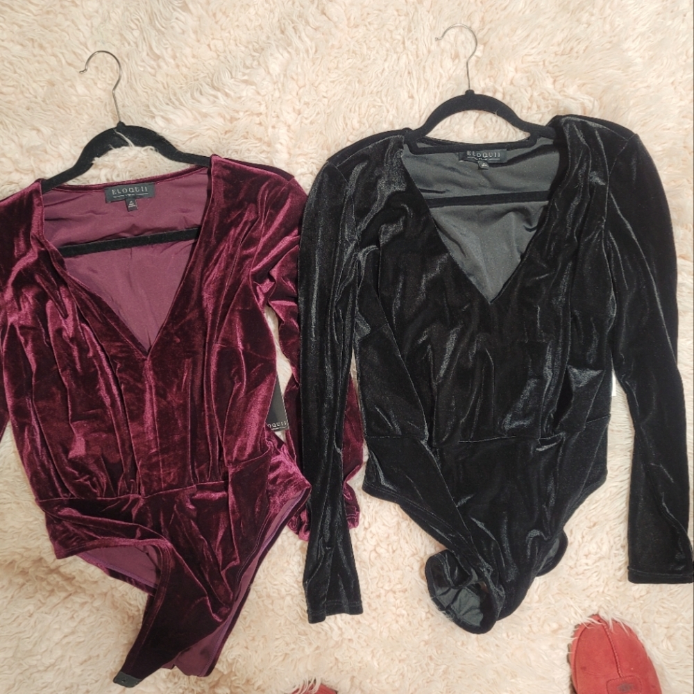 Elouqui velvet bodysuits